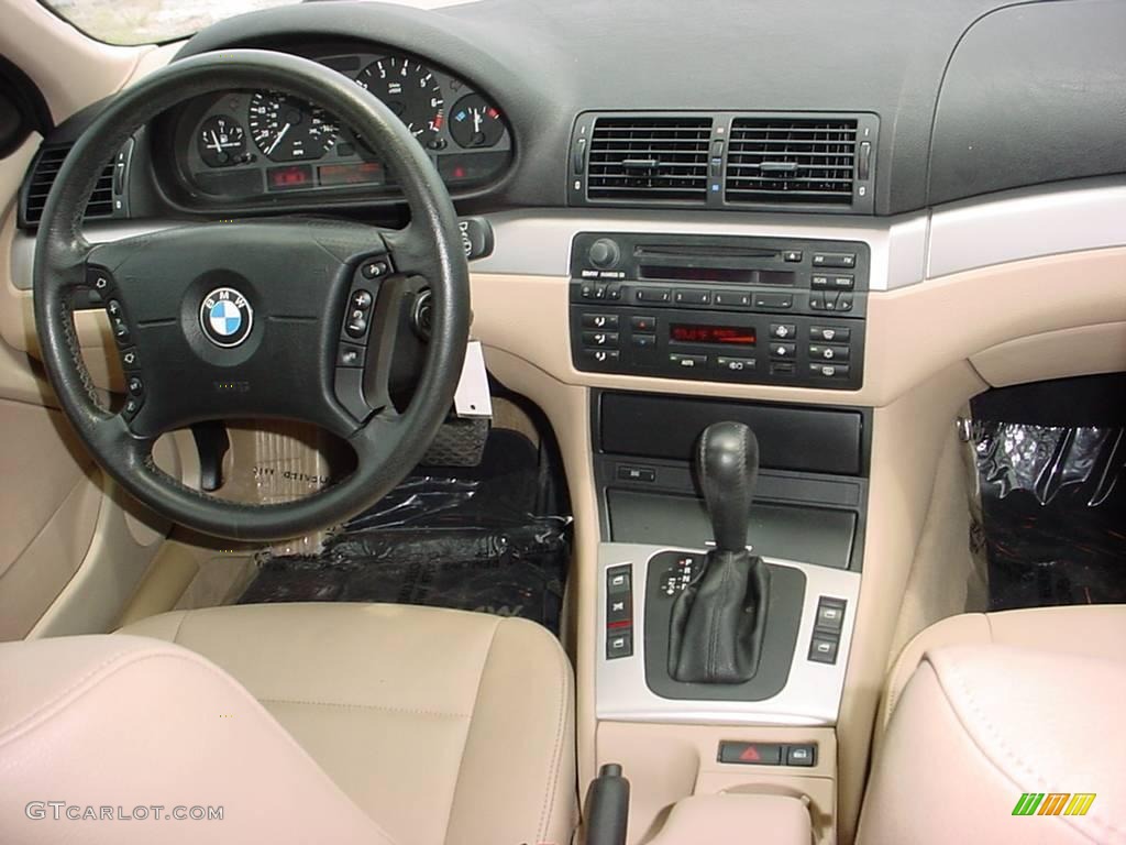 2004 3 Series 325i Sedan - Jet Black / Sand photo #14