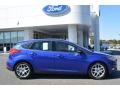 2015 Performance Blue Ford Focus SE Hatchback  photo #2