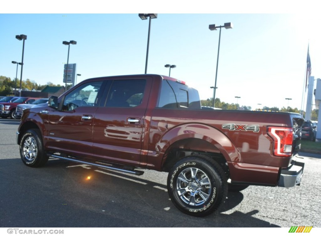 2015 F150 XLT SuperCrew 4x4 - Bronze Fire Metallic / Medium Earth Gray photo #25