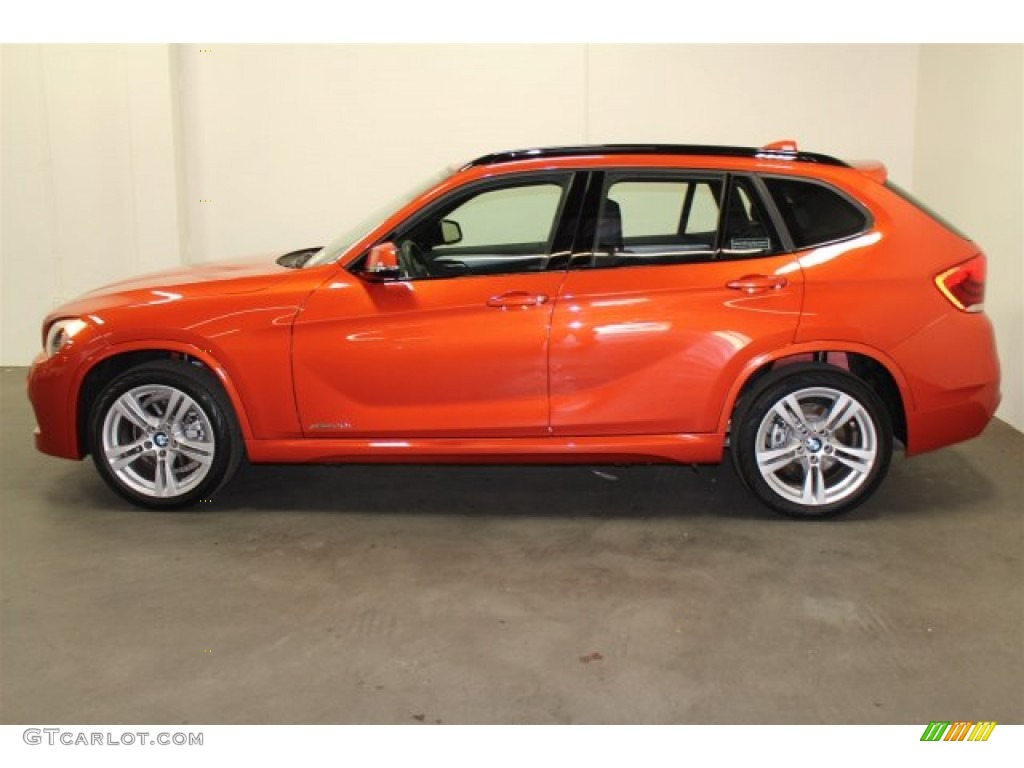 2015 X1 sDrive28i - Valencia Orange / Black photo #6