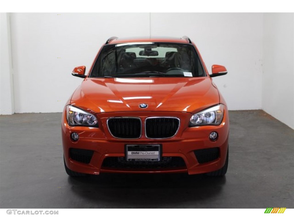 2015 X1 sDrive28i - Valencia Orange / Black photo #7