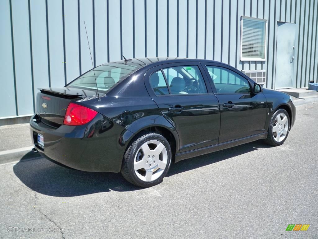 2008 Cobalt Sport Sedan - Black / Gray photo #3