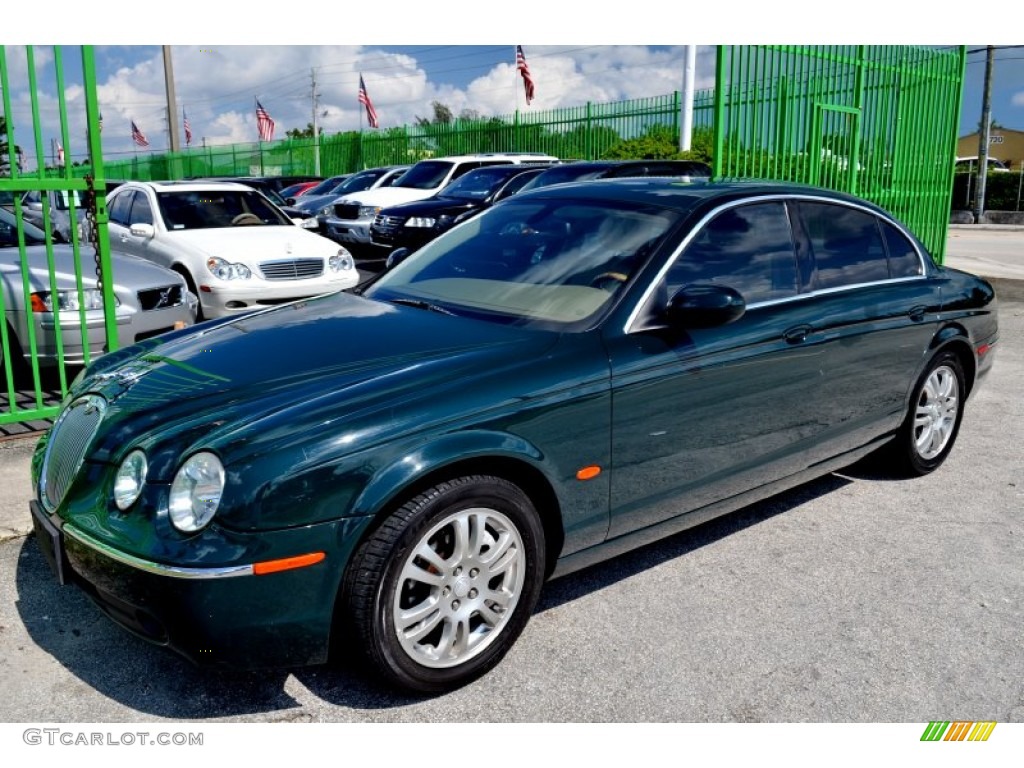 2005 S-Type 3.0 - British Racing Green / Champagne photo #4