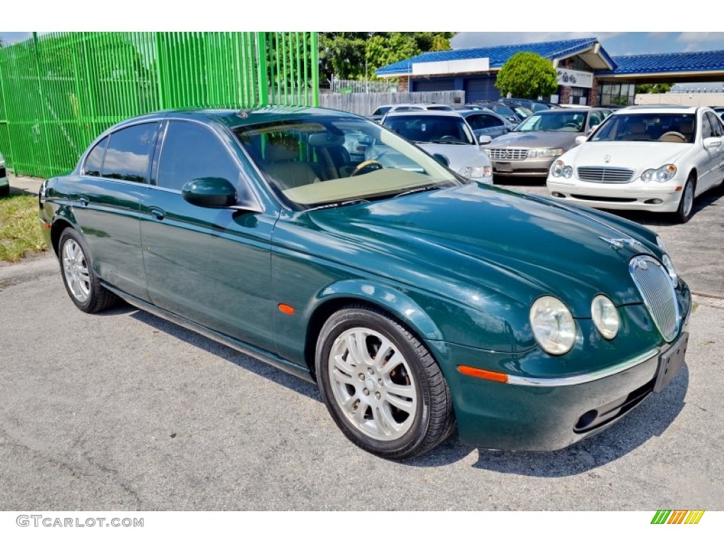 2005 S-Type 3.0 - British Racing Green / Champagne photo #25