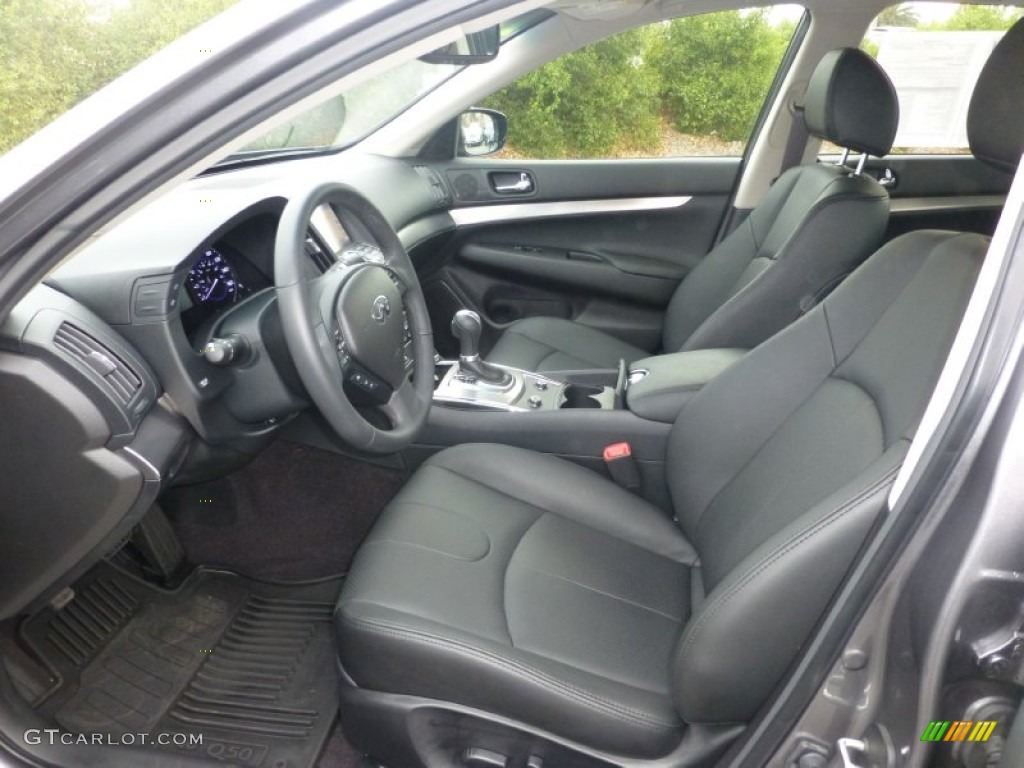 2015 Q40 Sedan - Graphite Shadow / Graphite photo #4