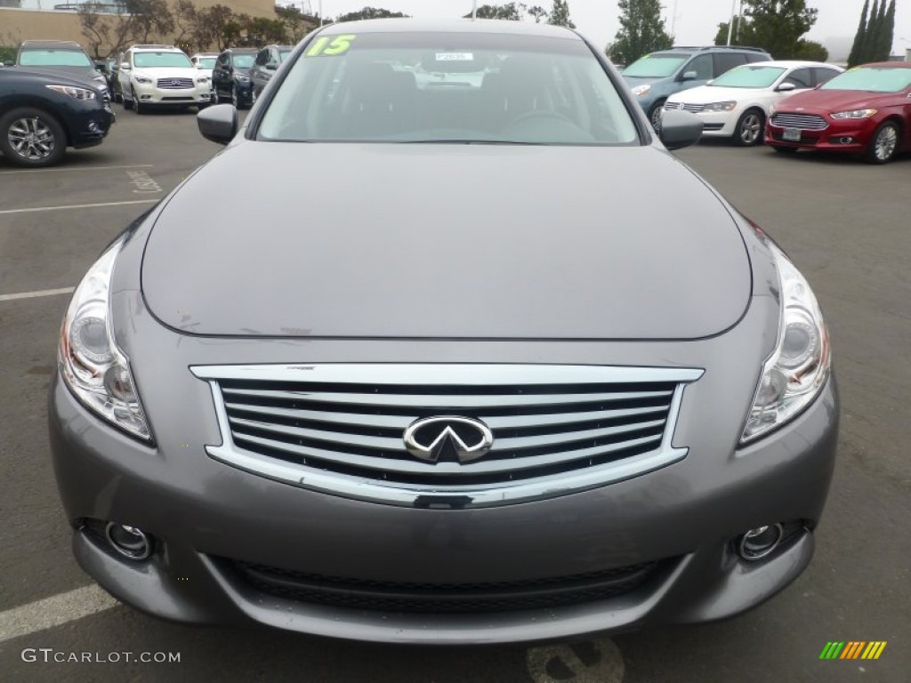 2015 Q40 Sedan - Graphite Shadow / Graphite photo #9