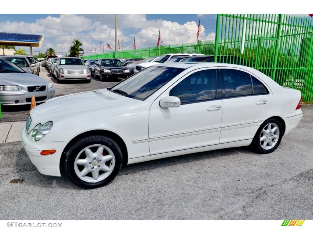 2003 C 240 Sedan - Alabaster White / Java photo #5