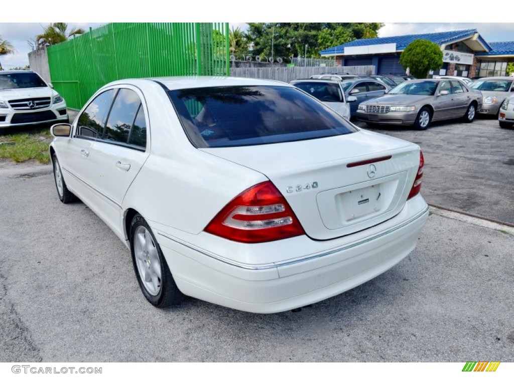 2003 C 240 Sedan - Alabaster White / Java photo #9