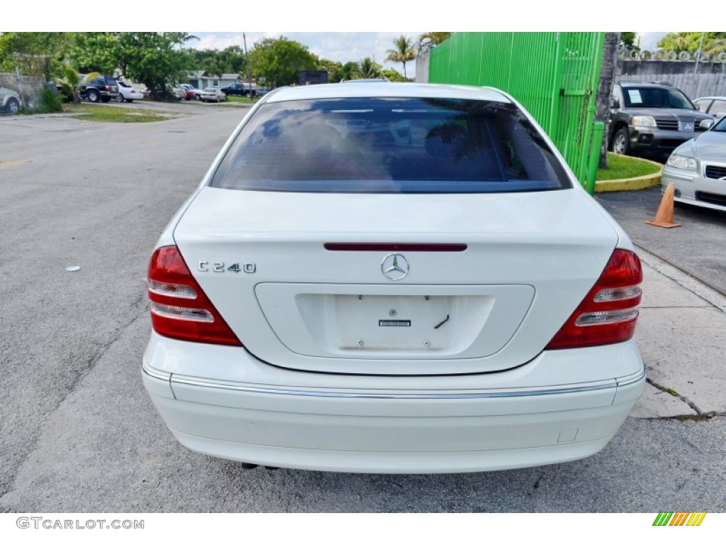 2003 C 240 Sedan - Alabaster White / Java photo #11