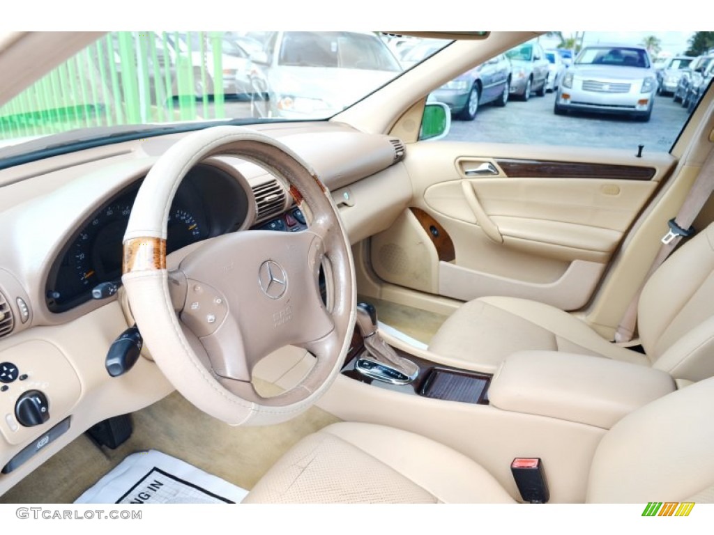 2003 C 240 Sedan - Alabaster White / Java photo #18