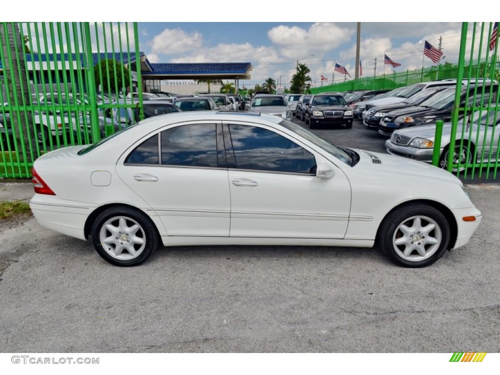 2003 C 240 Sedan - Alabaster White / Java photo #26