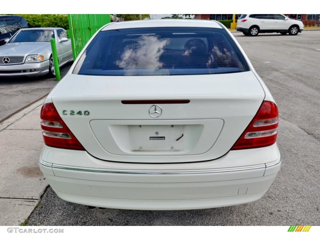 2003 C 240 Sedan - Alabaster White / Java photo #29