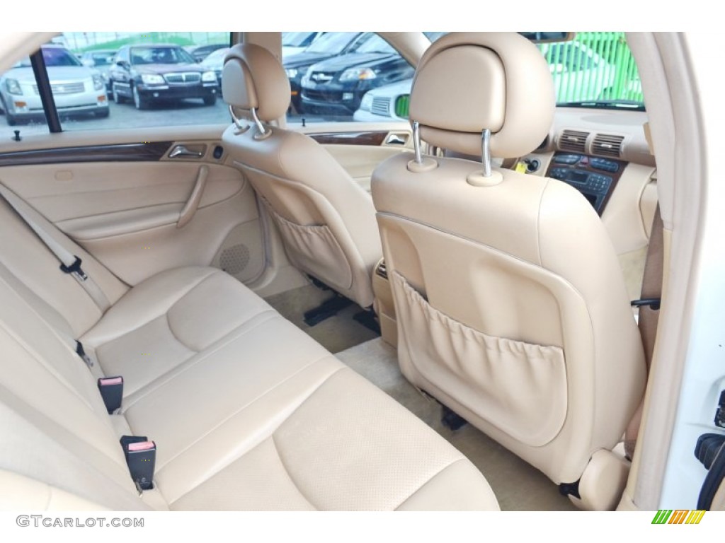 2003 C 240 Sedan - Alabaster White / Java photo #39