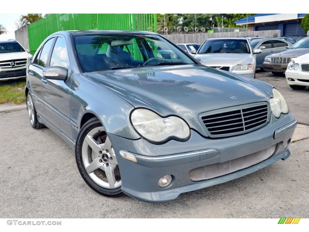 2004 C 230 Kompressor Sedan - Granite Grey Metallic / Charcoal photo #1