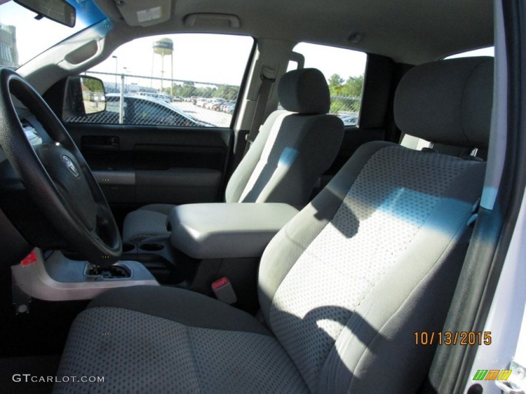 2009 Tundra SR5 Double Cab - Super White / Graphite Gray photo #30