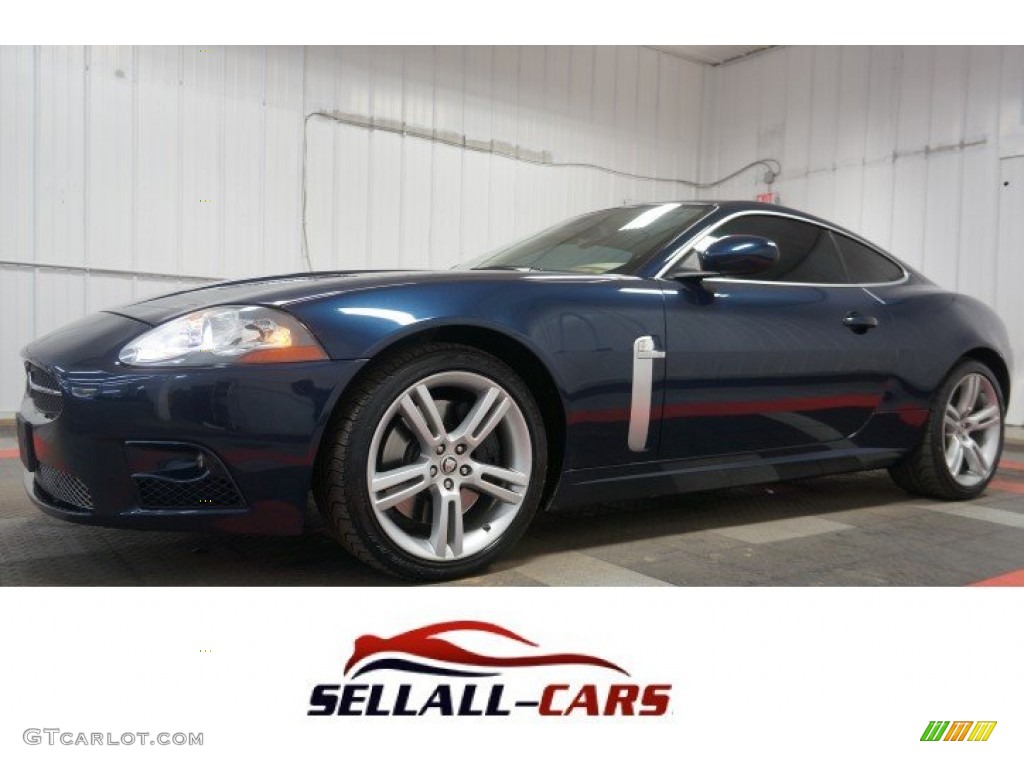 2008 XK XKR Coupe - Indigo Metallic / Ivory/Slate photo #1