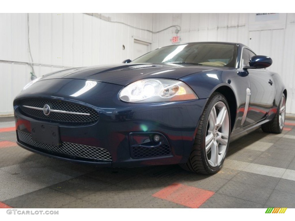 2008 XK XKR Coupe - Indigo Metallic / Ivory/Slate photo #3