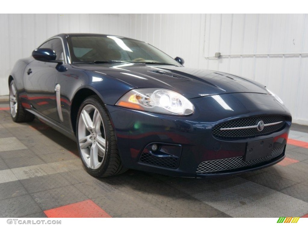 2008 XK XKR Coupe - Indigo Metallic / Ivory/Slate photo #5