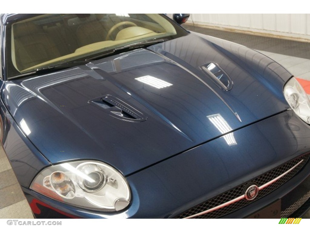 2008 XK XKR Coupe - Indigo Metallic / Ivory/Slate photo #50