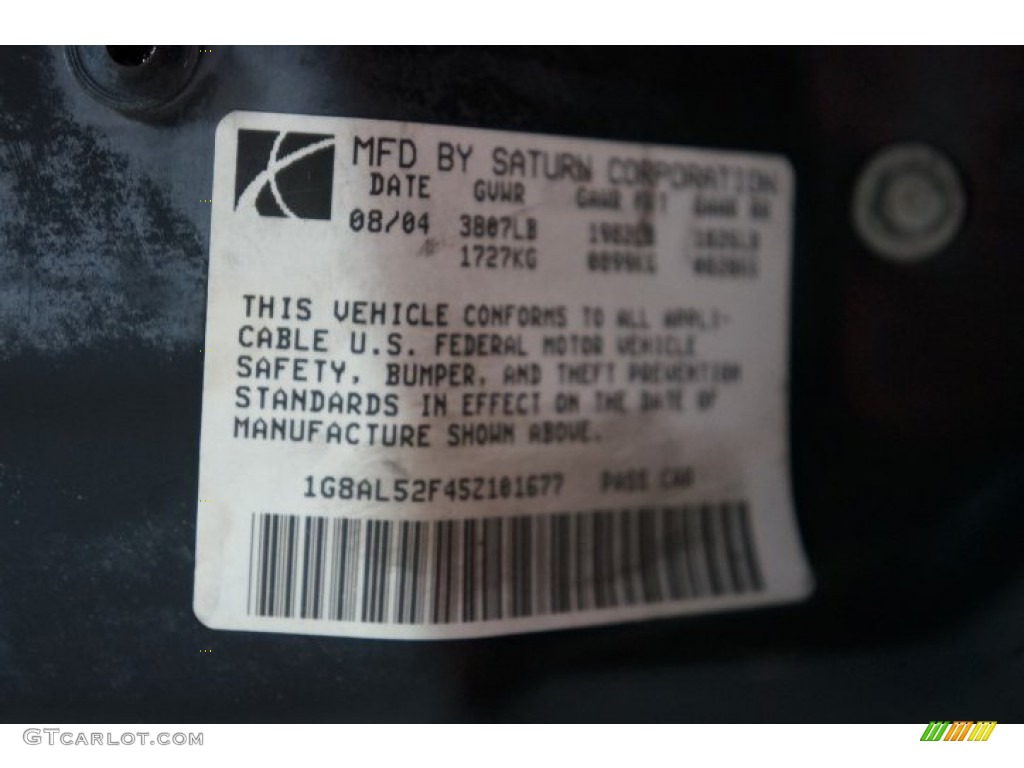 2005 ION 3 Sedan - Storm Gray / Gray photo #14