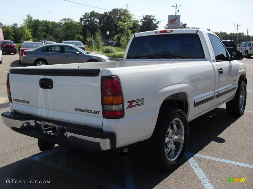 2001 Silverado 1500 LS Extended Cab 4x4 - Summit White / Graphite photo #6