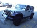 2011 Bright Silver Metallic Jeep Wrangler Unlimited Rubicon 4x4  photo #4