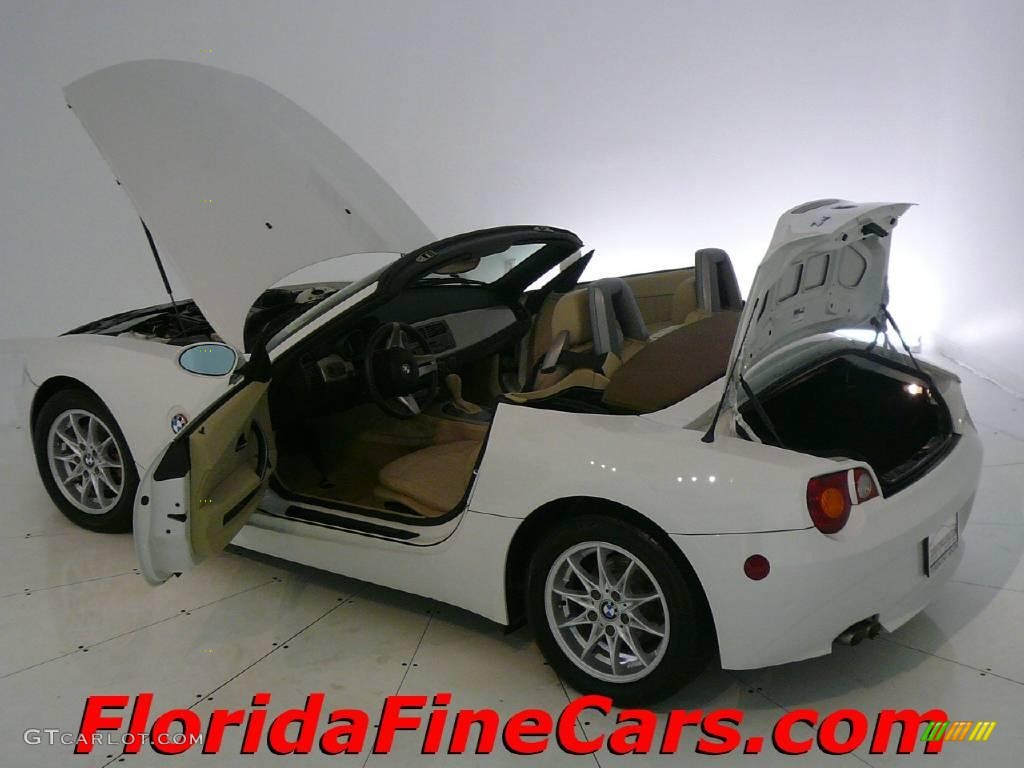 2003 Z4 2.5i Roadster - Alpine White / Beige photo #7