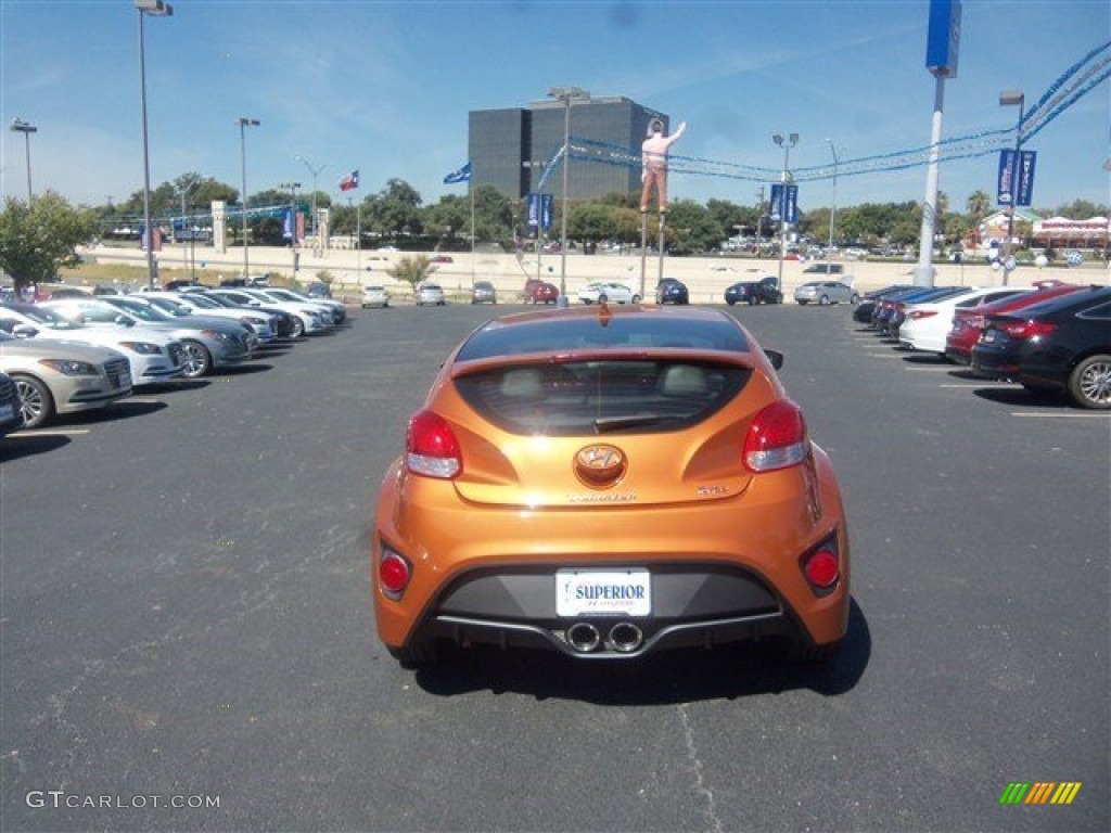 2016 Veloster Turbo - Vitamin C / Black photo #10