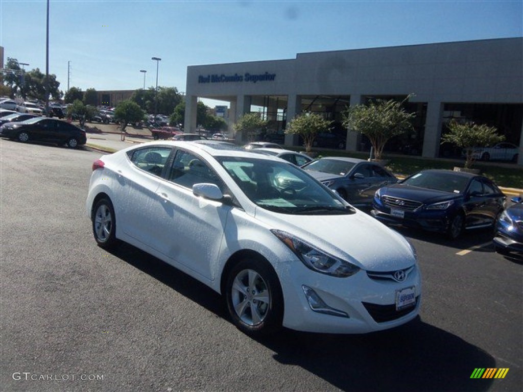 2016 Elantra Value Edition - White / Beige photo #1