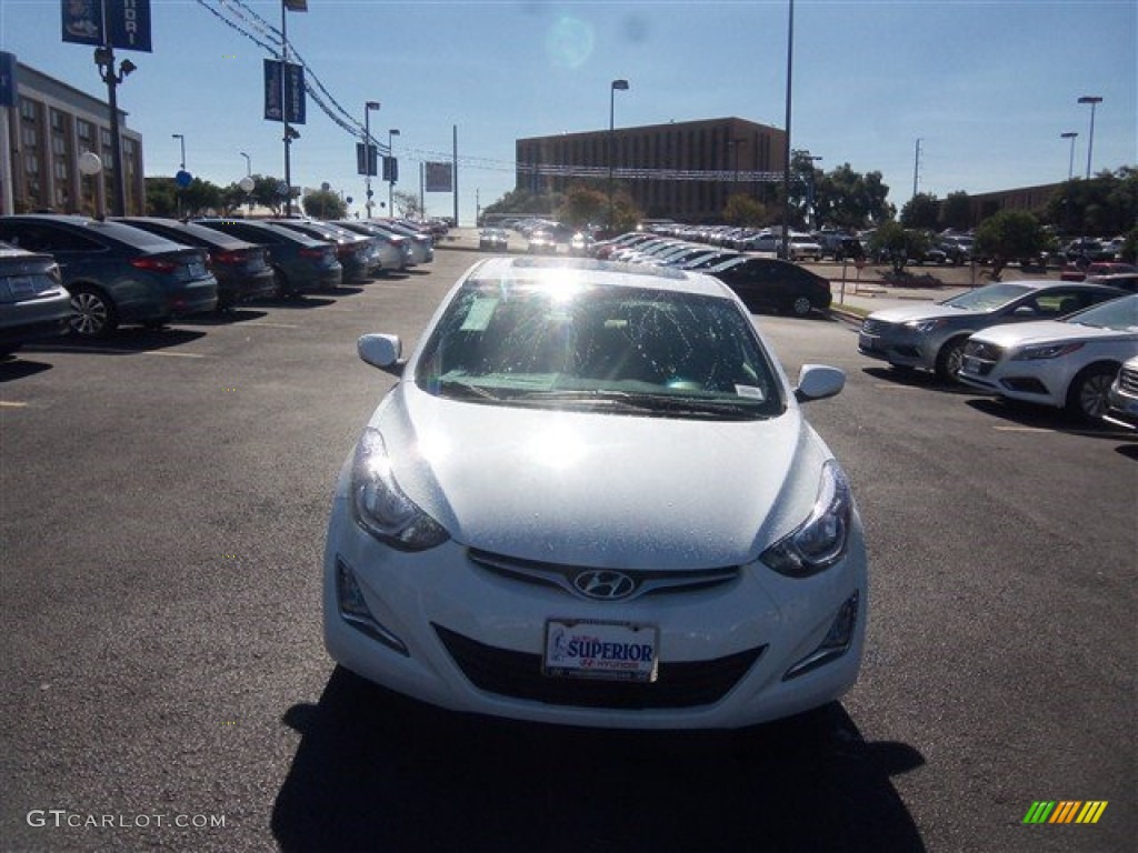 2016 Elantra Value Edition - White / Beige photo #4