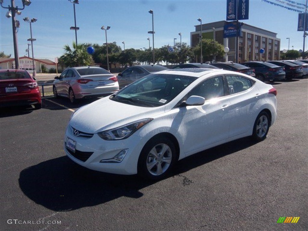 2016 Elantra Value Edition - White / Beige photo #5