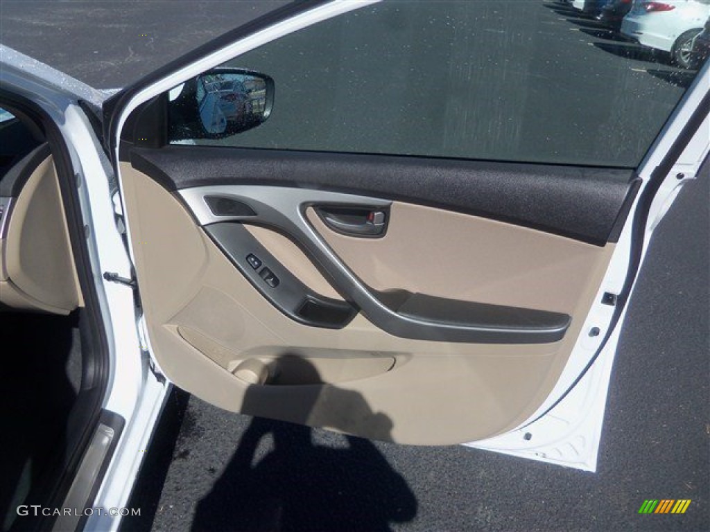 2016 Elantra Value Edition - White / Beige photo #12