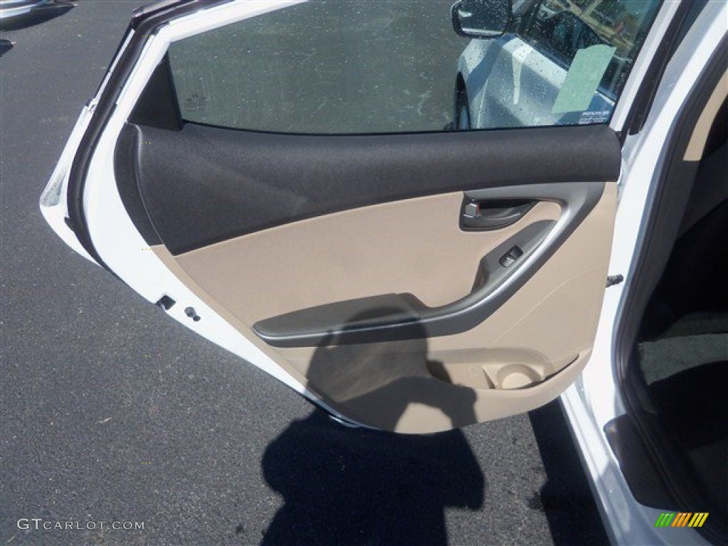 2016 Elantra Value Edition - White / Beige photo #18