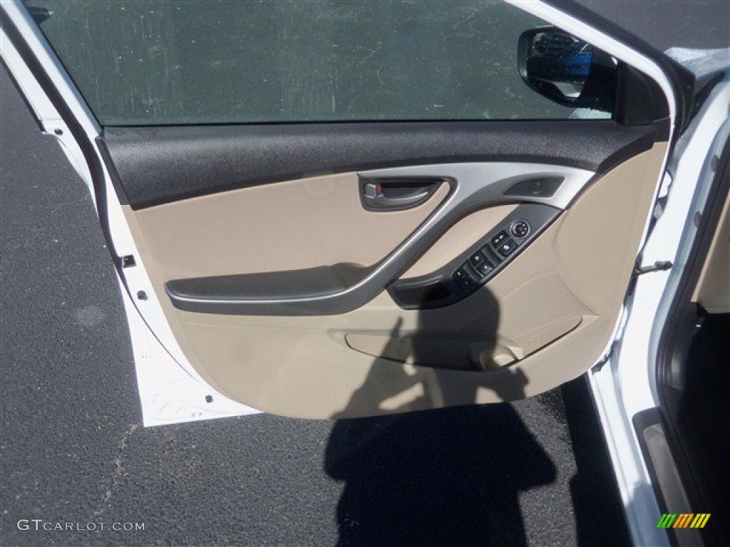 2016 Elantra Value Edition - White / Beige photo #22