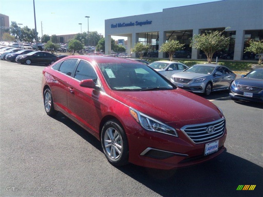 2016 Sonata SE - Venetian Red / Gray photo #1