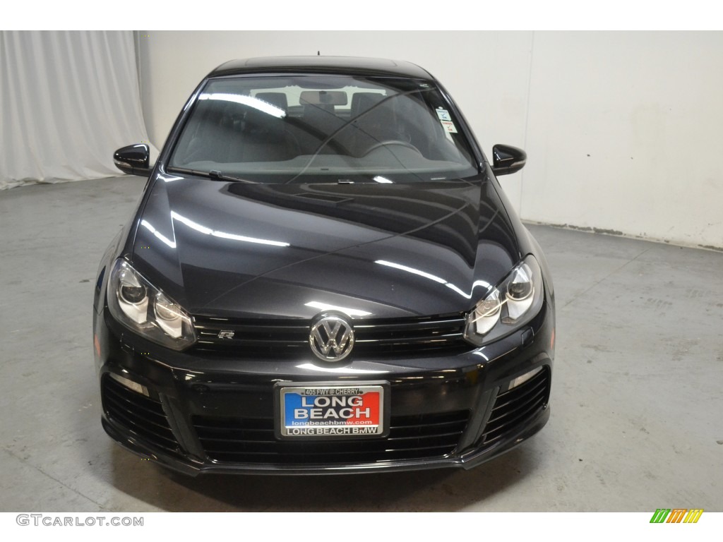 2013 Golf R 2 Door 4Motion - Deep Black Pearl Metallic / Titan Black photo #4