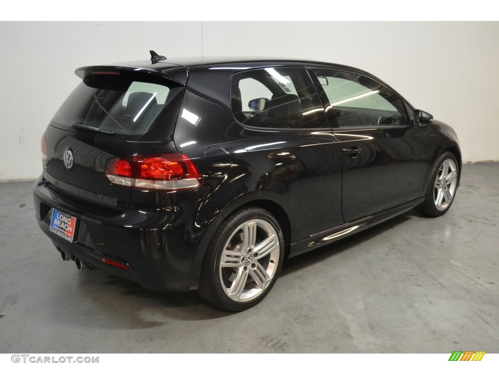2013 Golf R 2 Door 4Motion - Deep Black Pearl Metallic / Titan Black photo #5