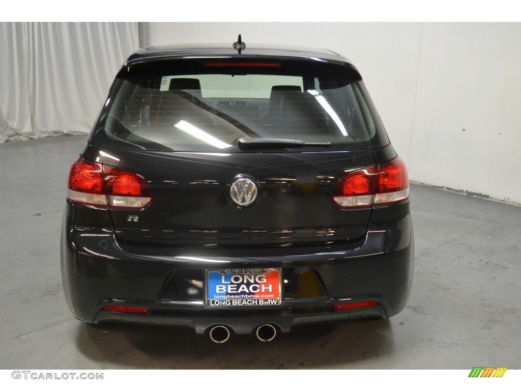 2013 Golf R 2 Door 4Motion - Deep Black Pearl Metallic / Titan Black photo #7
