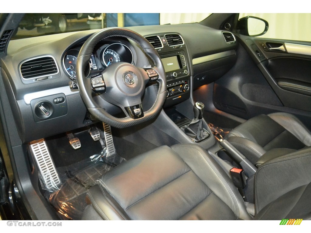 2013 Golf R 2 Door 4Motion - Deep Black Pearl Metallic / Titan Black photo #12