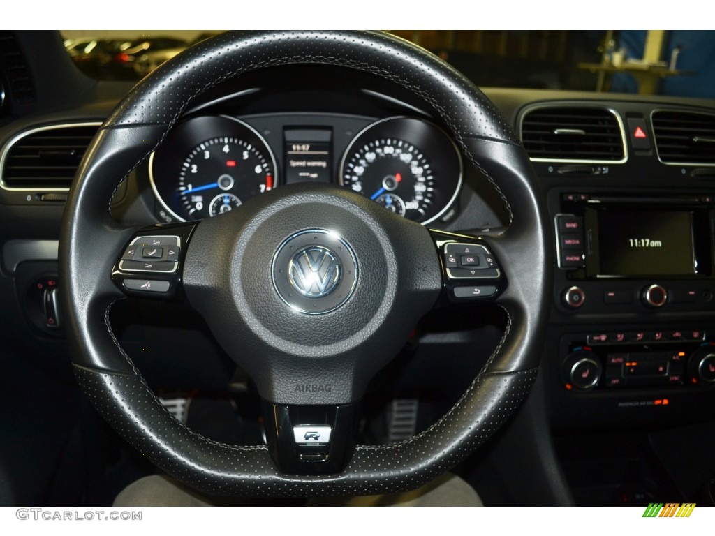 2013 Golf R 2 Door 4Motion - Deep Black Pearl Metallic / Titan Black photo #23