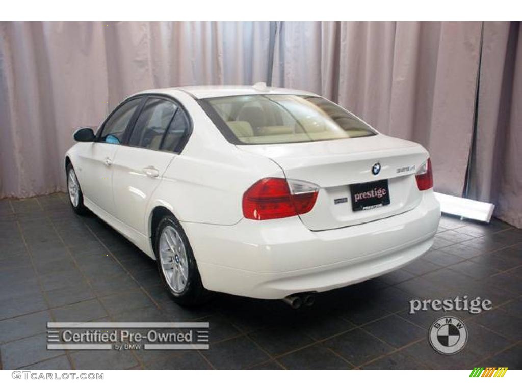 2006 3 Series 325xi Sedan - Alpine White / Beige photo #3