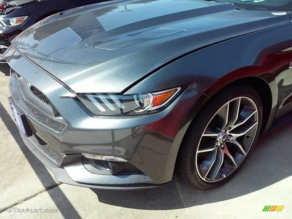 2015 Mustang GT Premium Convertible - Magnetic Metallic / Ebony photo #6