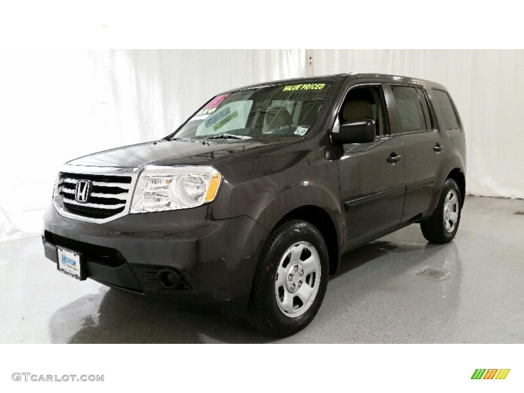 2013 Pilot LX 4WD - Dark Amber Metallic / Gray photo #1