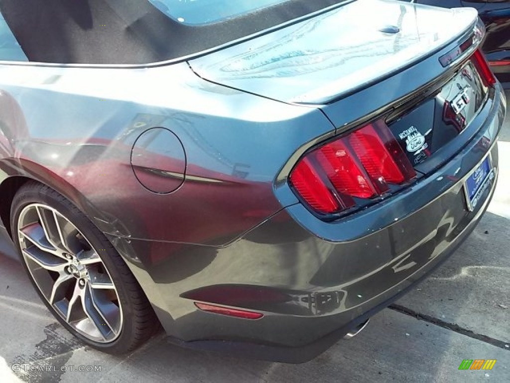 2015 Mustang GT Premium Convertible - Magnetic Metallic / Ebony photo #8
