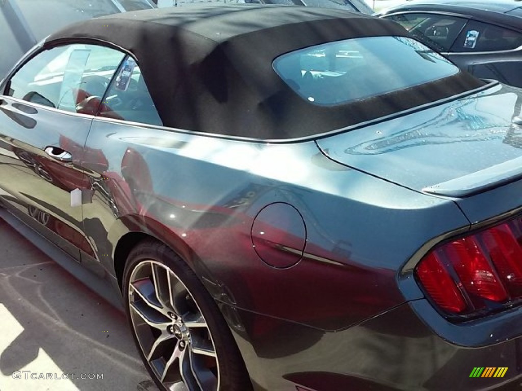 2015 Mustang GT Premium Convertible - Magnetic Metallic / Ebony photo #9