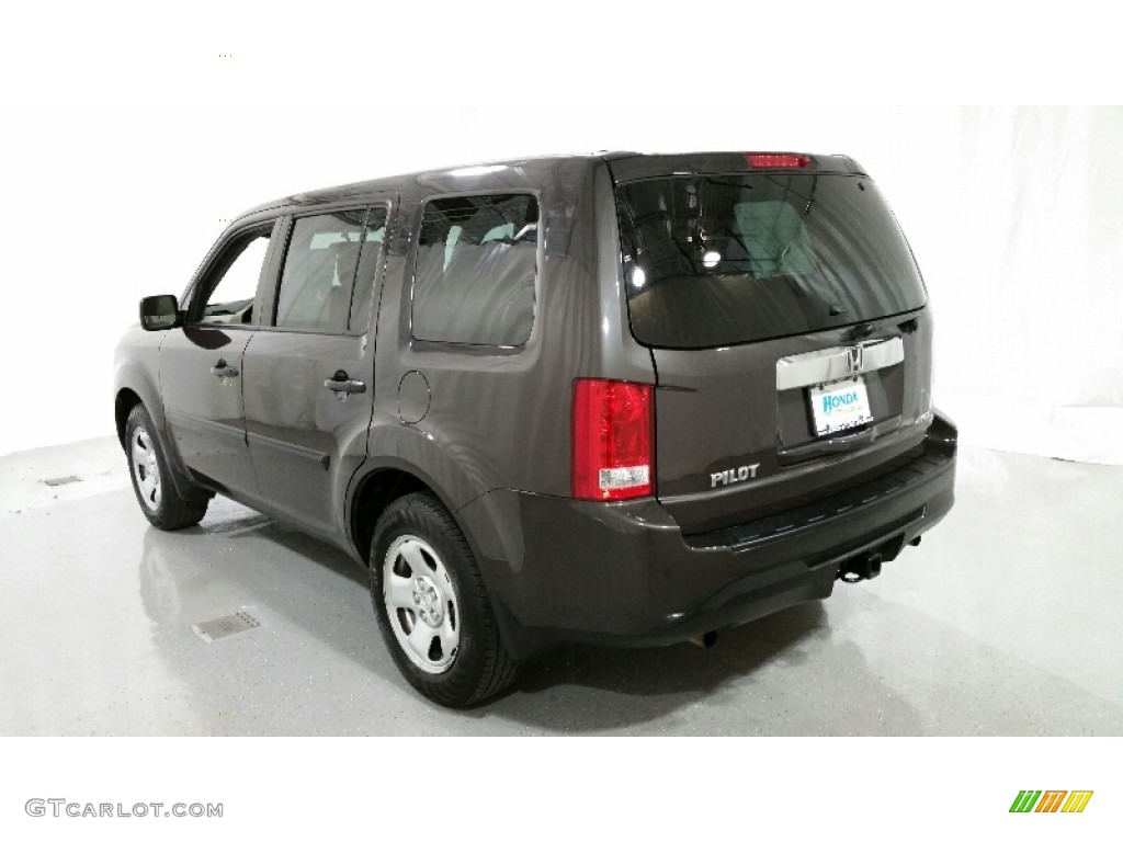 2013 Pilot LX 4WD - Dark Amber Metallic / Gray photo #15