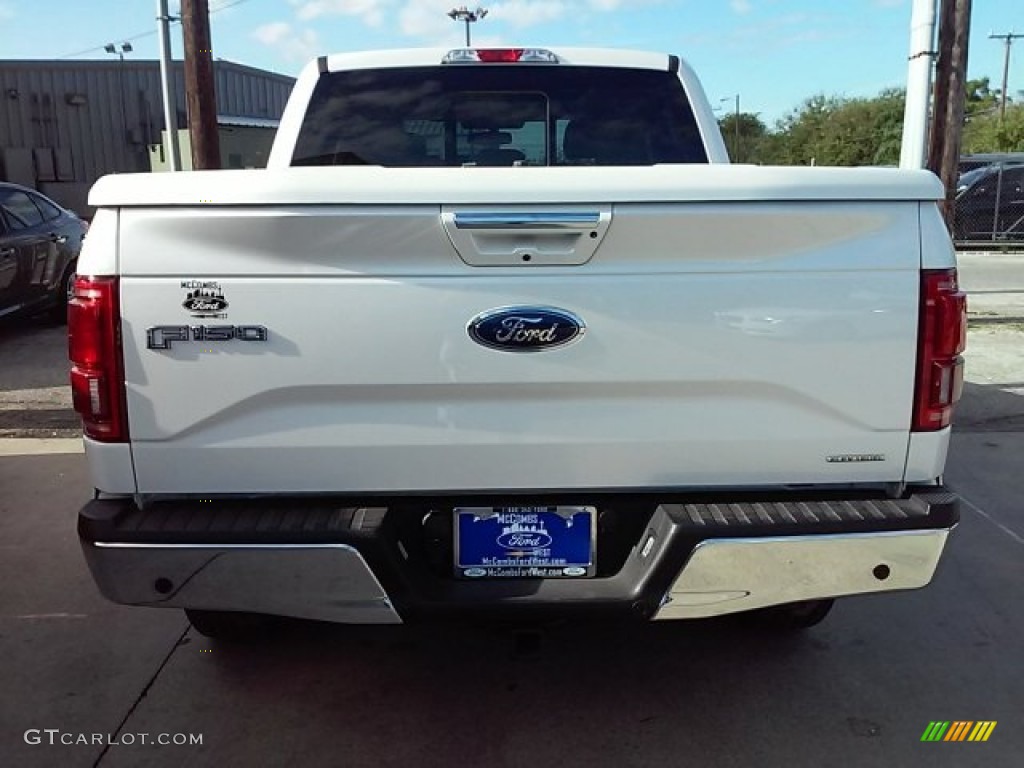 2015 F150 Lariat SuperCrew 4x4 - White Platinum Tricoat / Medium Light Camel photo #19