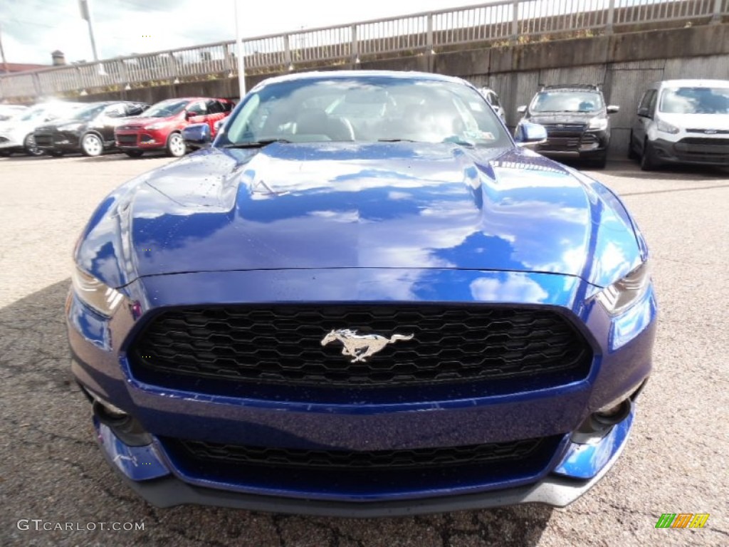2016 Mustang EcoBoost Premium Coupe - Deep Impact Blue Metallic / Ebony photo #7