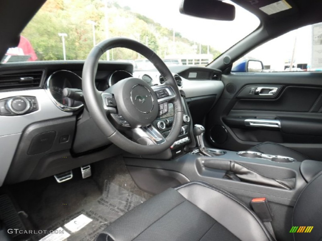 Ebony Interior 2016 Ford Mustang EcoBoost Premium Coupe Photo #107968061