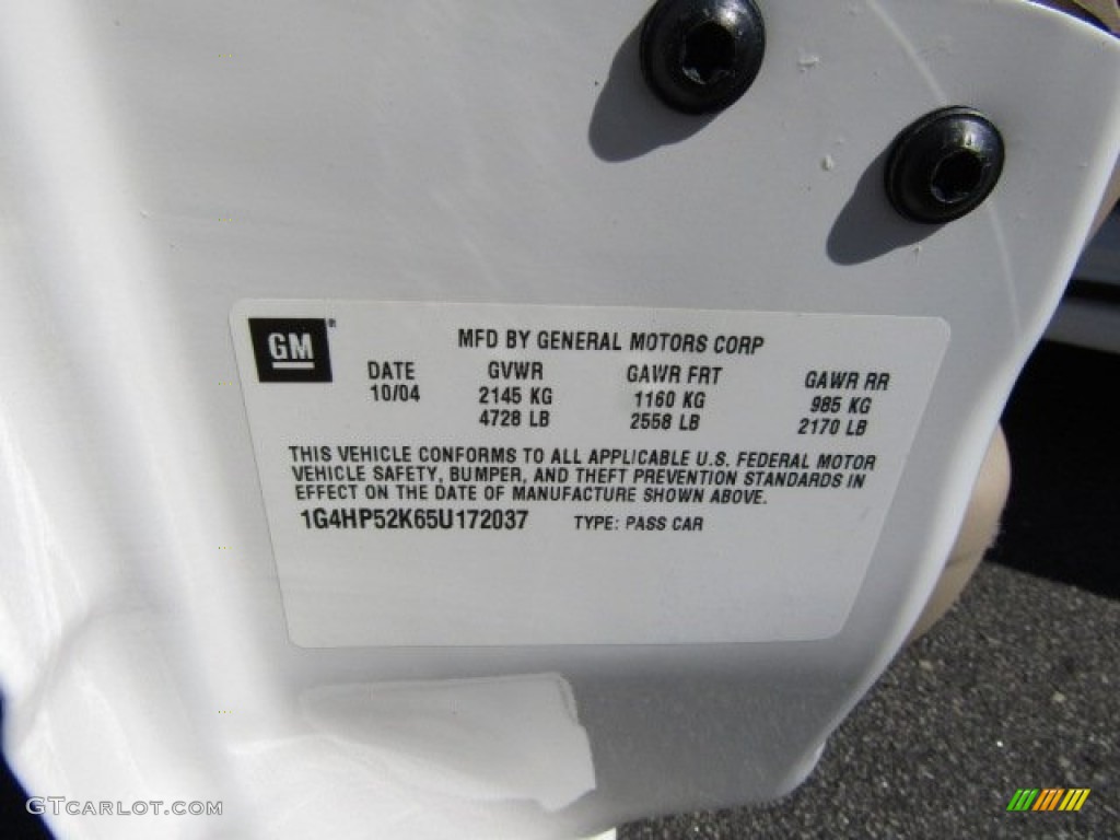 2005 LeSabre Custom - White Opal / Light Cashmere photo #28